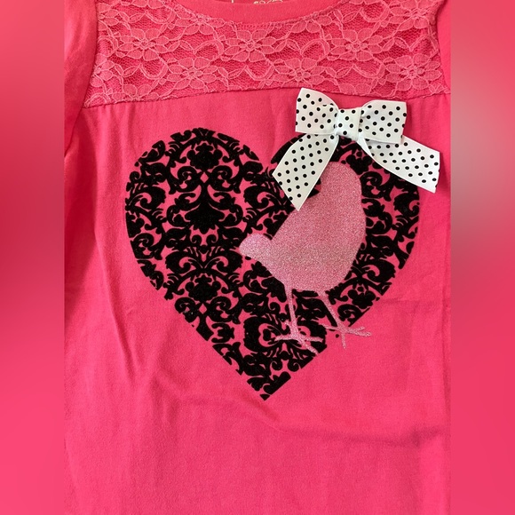 NWOT- So Jenni Girls Pink Top. Size 6X - Picture 2 of 5